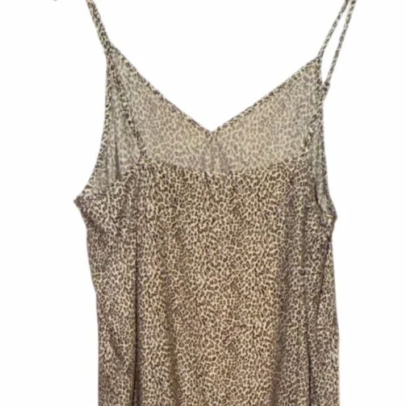 LN Jenni Kayne perfect fitting womens cream leopard slipdress, viscose size XXL - Picture 10 of 14